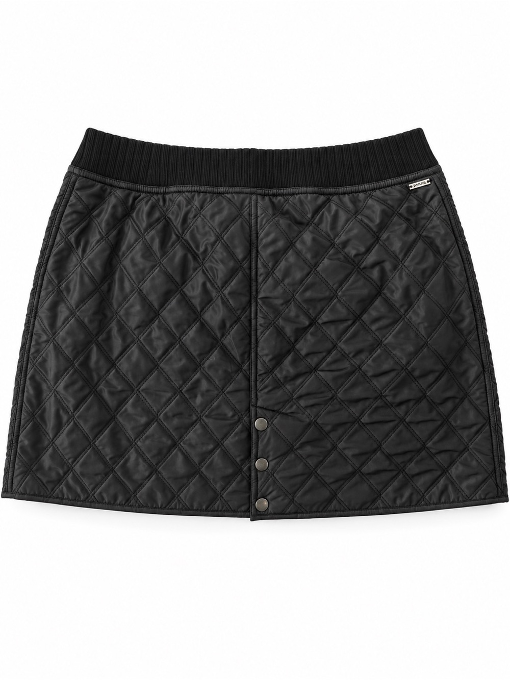 prAna Diva Quilted Fleece Lined Skirt Black Women's Large - Picture 3 of 10